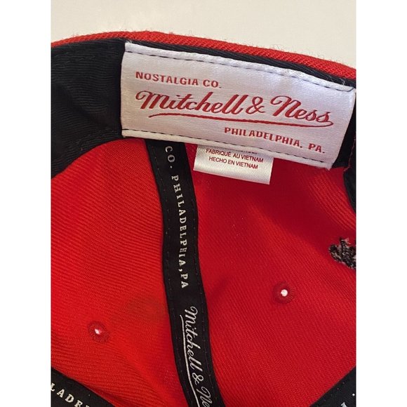 Chicago Bulls NBA Mitchell & Ness Snapback Cap 3D Logo Red Hat Pennsylvania PA - Picture 6 of 9